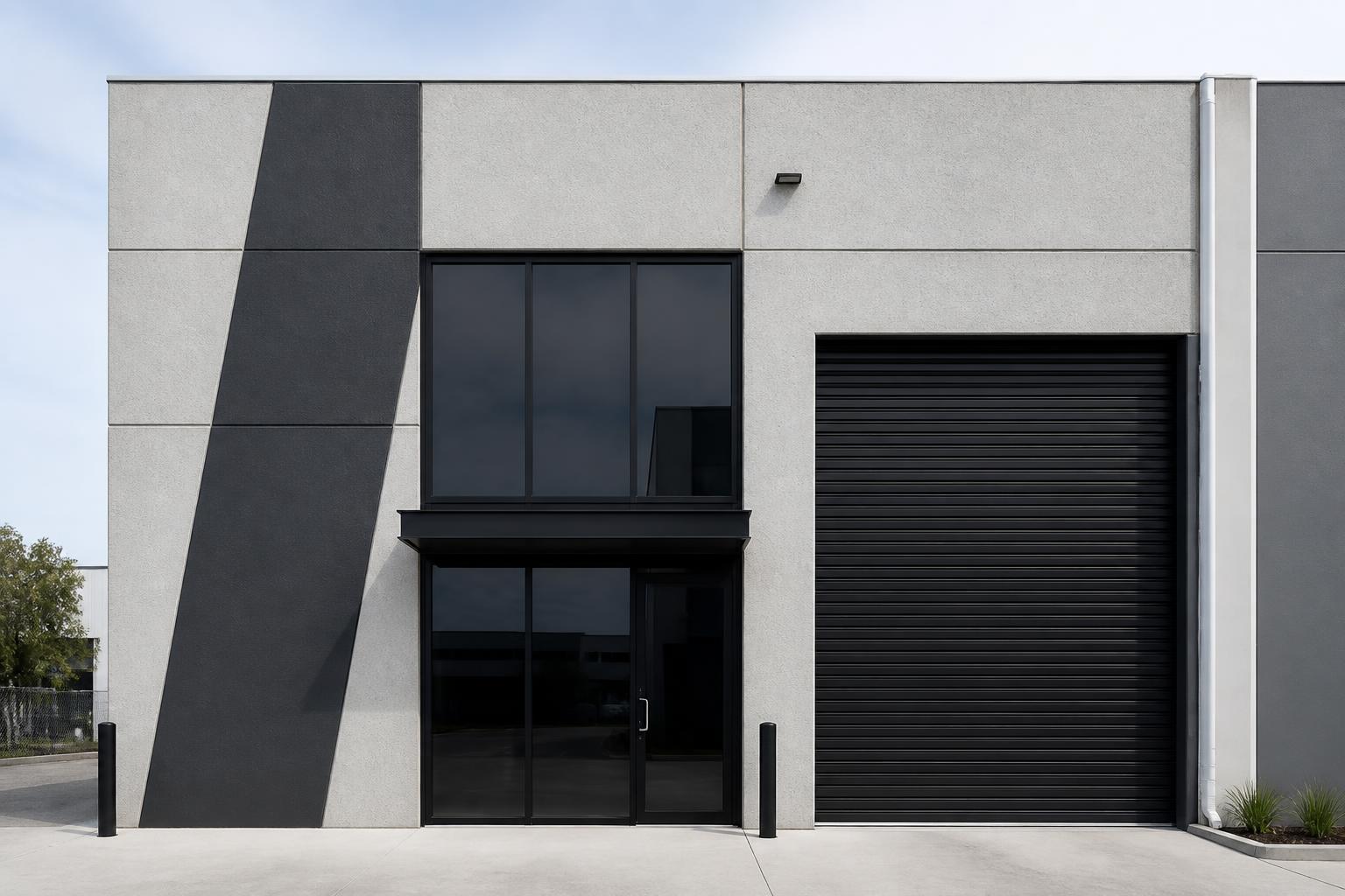 Warehouse facade detail